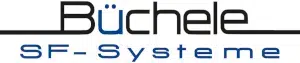 Das Logo zeigt den Schriftzug Büchele SF-Systeme in schwarzem und blauem Text